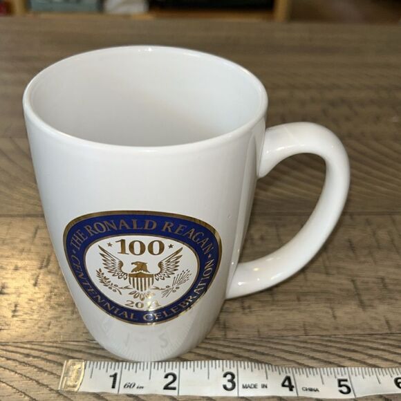 🇺🇸 Ronald Reagan 💯 Centennial Celebration 🥳 Signature🖊️Mug🍵Sturdy & Solid - Picture 14 of 17